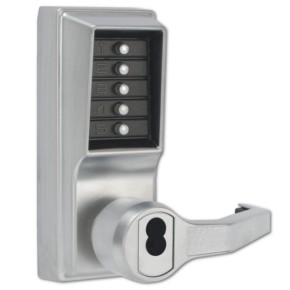 DORMAKABA Simplex L1000 Series L1021B Digital Lock Lever Operated - SC RH No Cylinder LR1021B-26D
