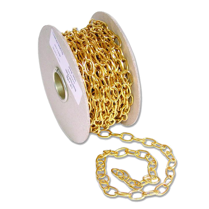 ENGLISH CHAIN 331 Brass Oval Chain - 12mm PB