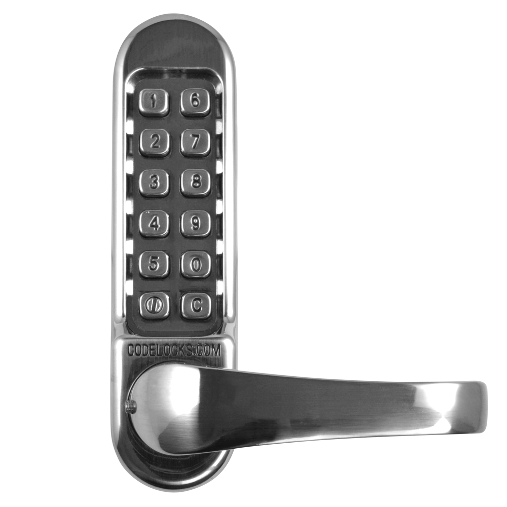 CODELOCKS CL520 Series Digital Lock With Mortice Lock - CL520 SS Without Passage Set