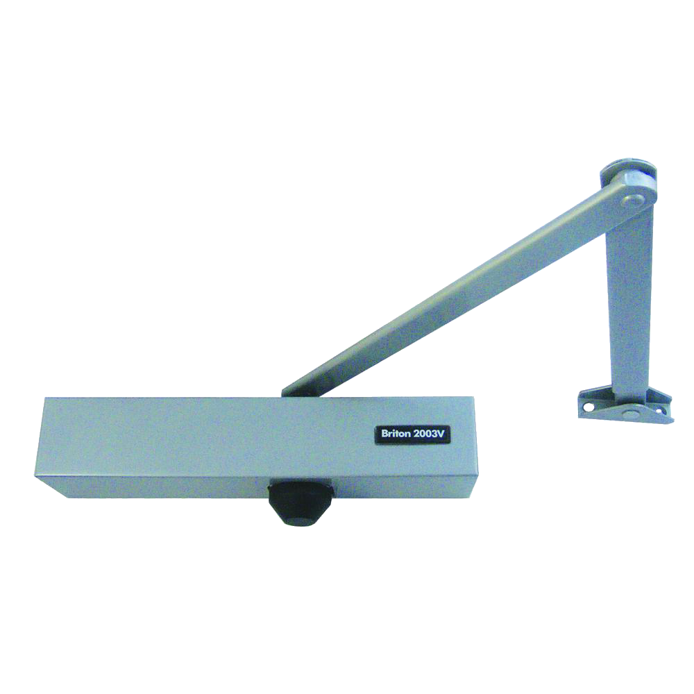 BRITON 2003V Size 2-4 Overhead Door Closer - Silver (SES)