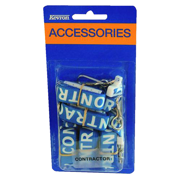 KEVRON ID1046SP5 Printed Breakaway Nylon Lanyard - CONTRACTOR