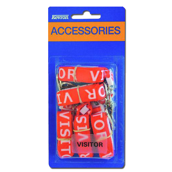 KEVRON ID1046SP5 Printed Breakaway Nylon Lanyard - VISITOR