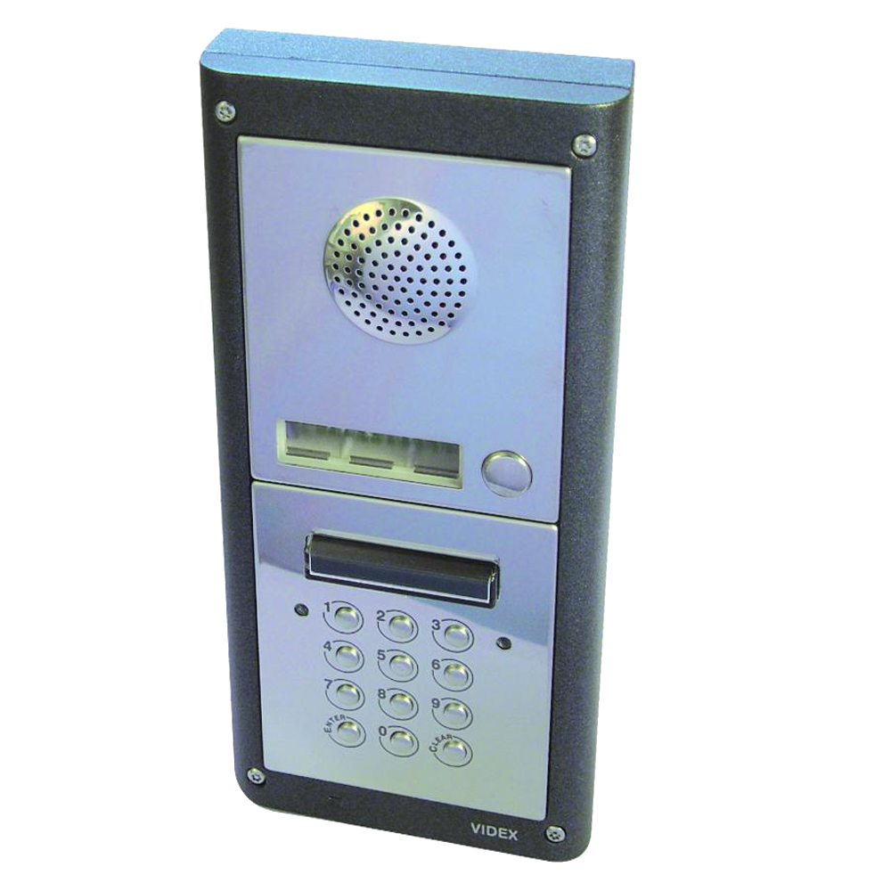 VIDEX 4K Series Audio 1 Way Intercom Kit Complete With Keypad - Surface