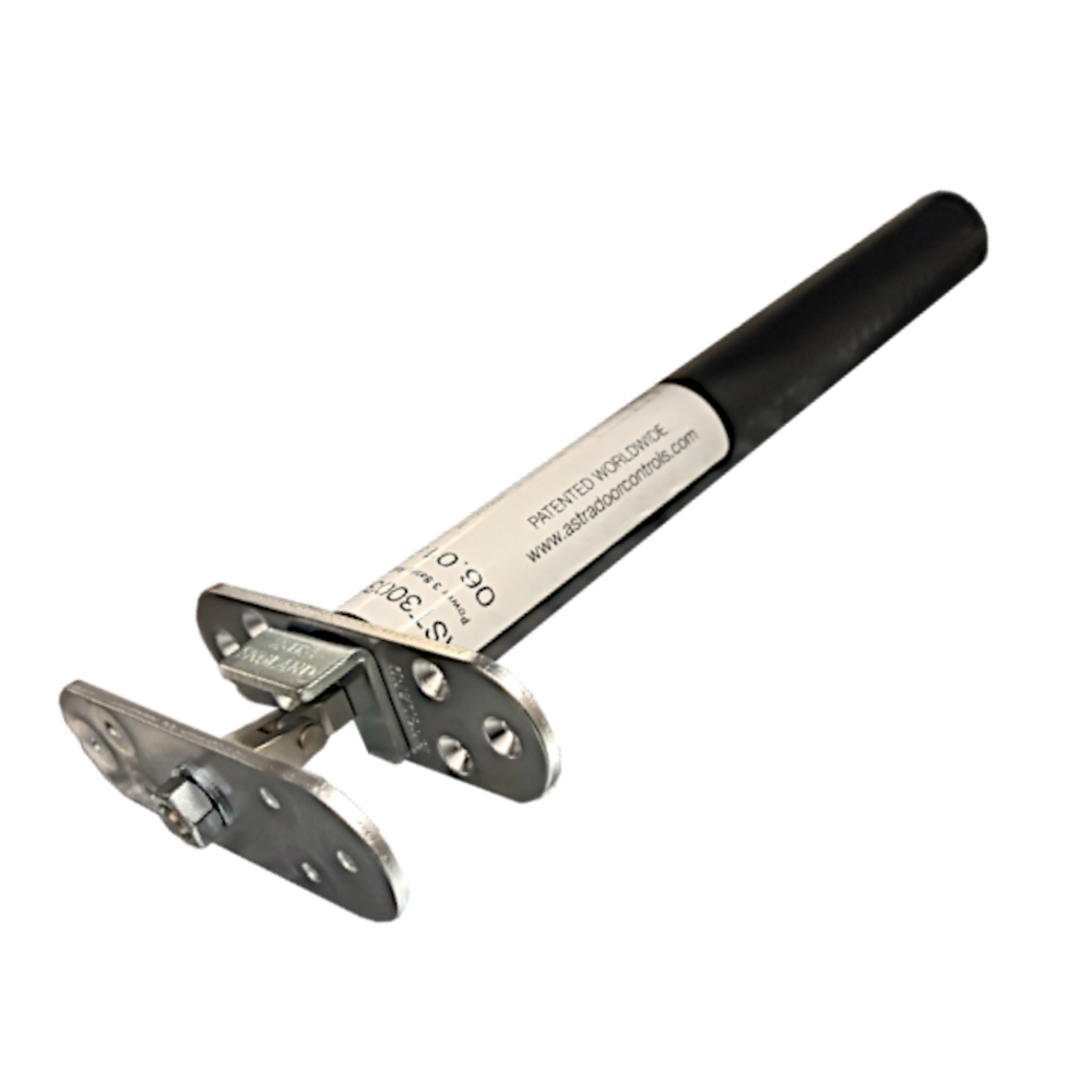 ASTRA 3003 Concealed Door Closer - Radius Plate Satin Chrome