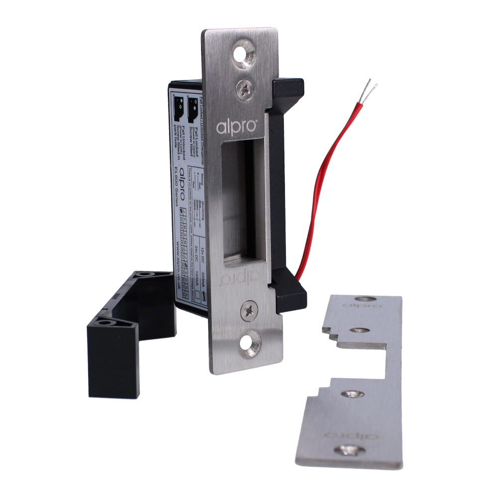 ALPRO EL900 Series 12V DC Mortice Release - F/L Long & Short Faceplates