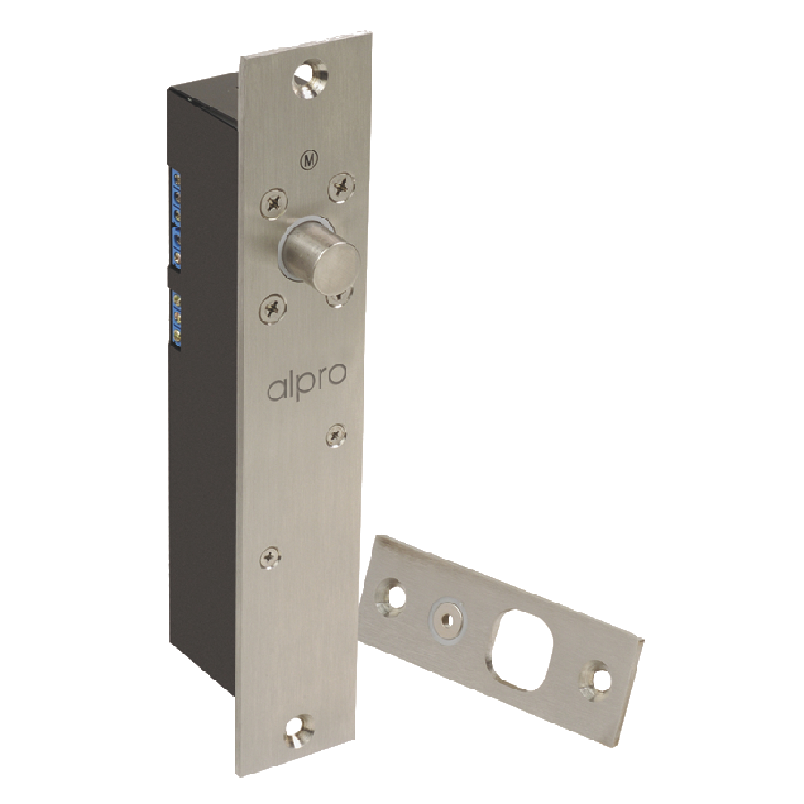 ALPRO DB38 12V/24V DC Monitored Solenoid Bolt SS  - F/U 38mm - Key