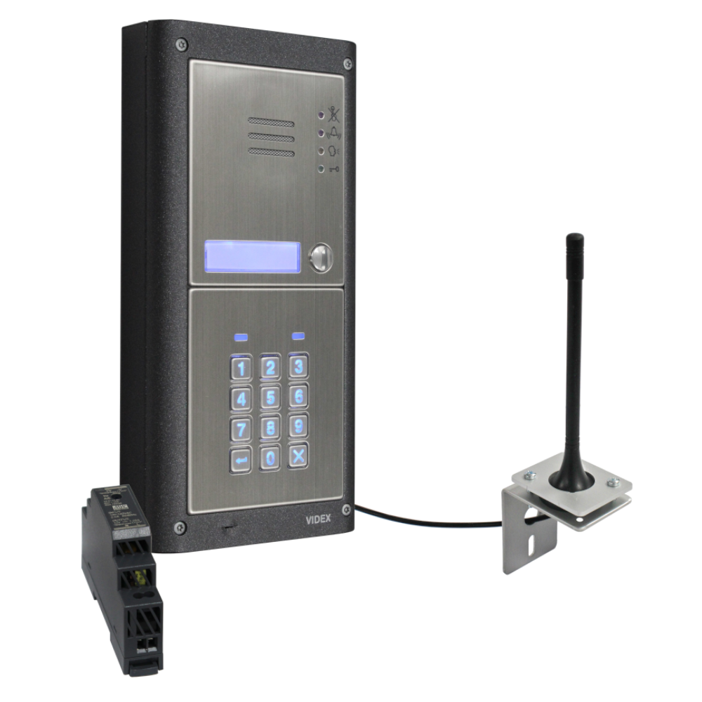 VIDEX GSM4KCR-1S/4G 1 Way Surface Mounted Audio GSM Kit with Keypad - GSM4KCR-1S/4G