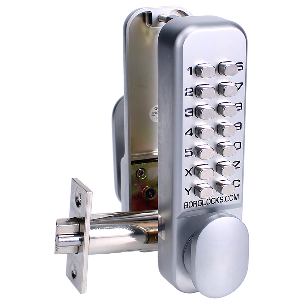 BORG LOCKS BL2201 Digital Lock With Optional Holdback Inside Handle And 60mm Latch - BL2201