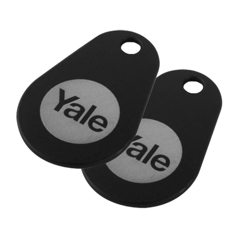 YALE Smart Lock Key Tag - Black - Twin Pack
