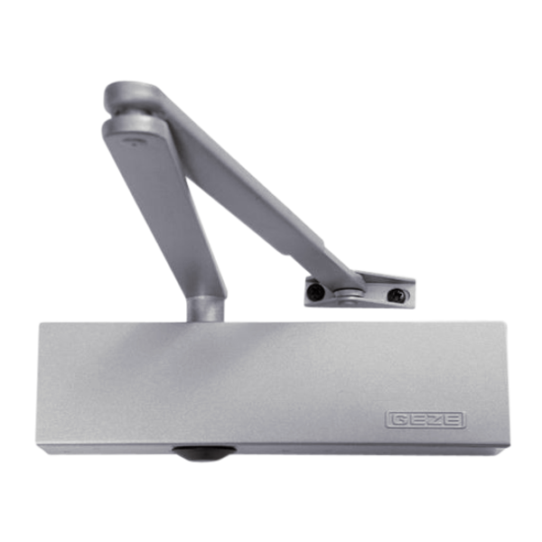 GEZE TS1500 Size 3-4 Overhead Door Closer - Silver