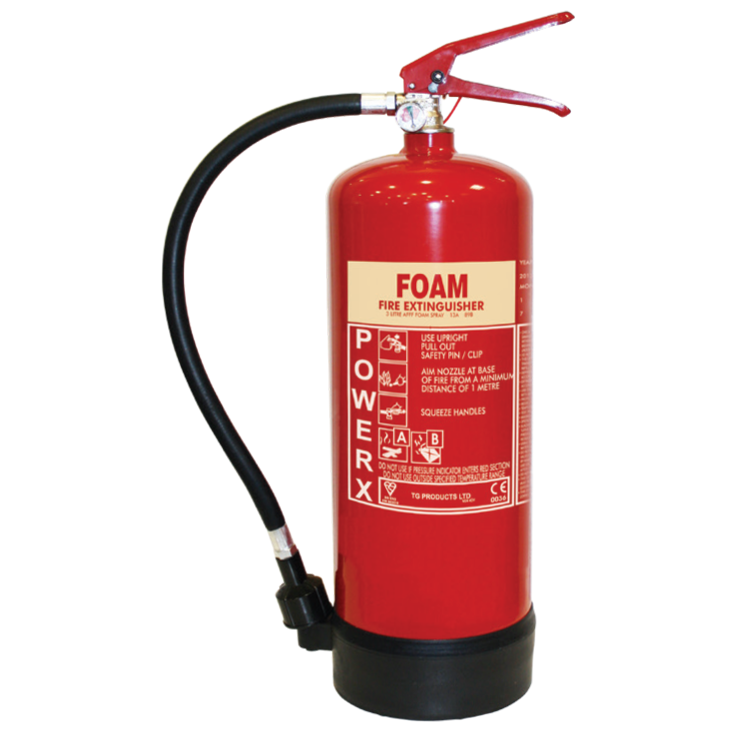THOMAS GLOVER PowerX 3ltr Multi Use Foam Extinguisher - Red