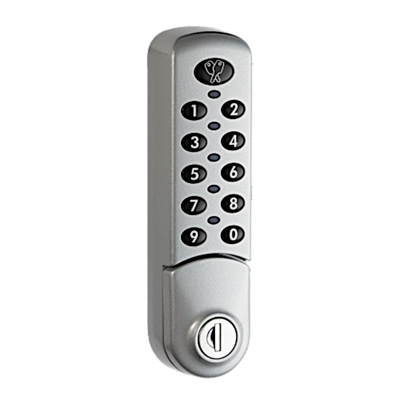 L&F 3780 Digital Combination Lock - Silver
