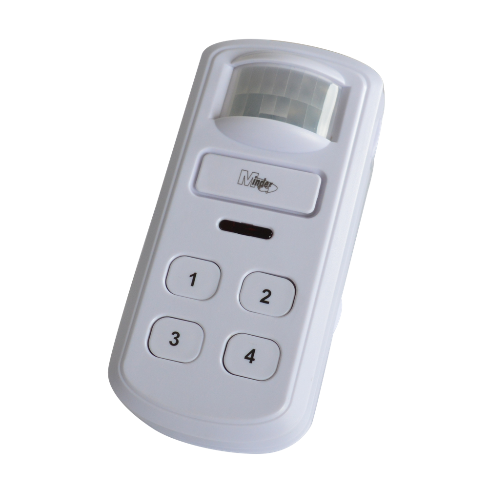 MINDER Mini PIR Alarm with Keypad - White