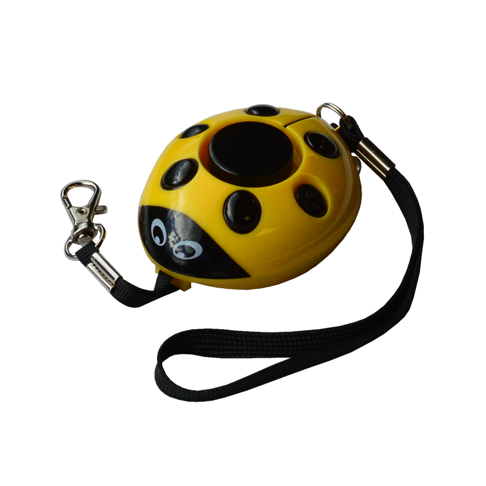 MINDER Screaming Ladybug Personal Alarm - Yellow