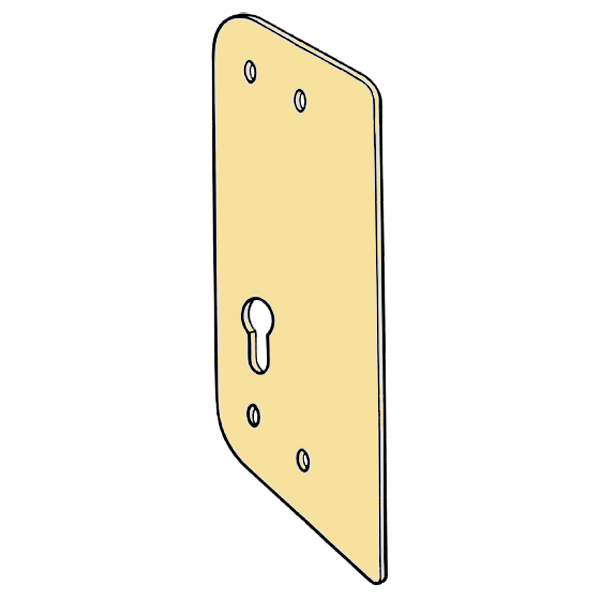 KICKSTOP AT1 Anti-Thrust Plate To Suit Deadlocks - AT1 EU Euro Keyway Brasslux