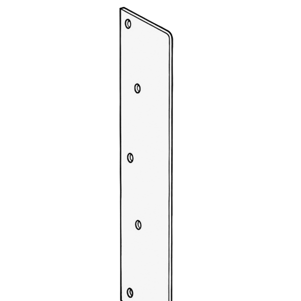 KICKSTOP AT4 Full Length Anti-Thrust Plate - AT4 No Keyway White