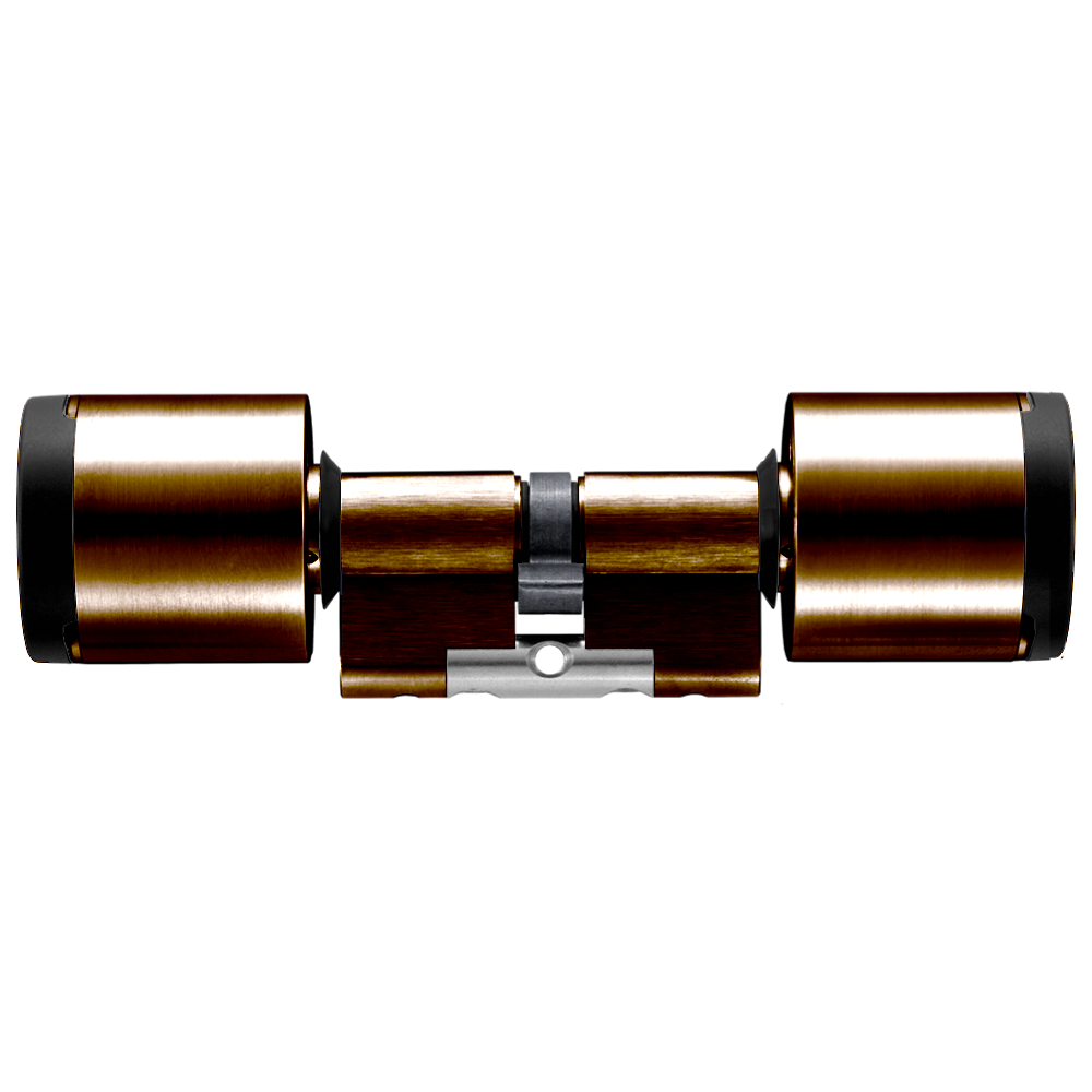 EVVA AirKey Euro Double Proximity & Proximity Cylinder - Sizes 97mm to 122mm Patina Brown (Bronze)