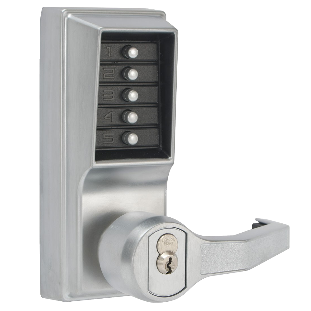 DORMAKABA Simplex L1000 Series L1021B Digital Lock Lever Operated - SC RH With Cylinder LR1021B-26D