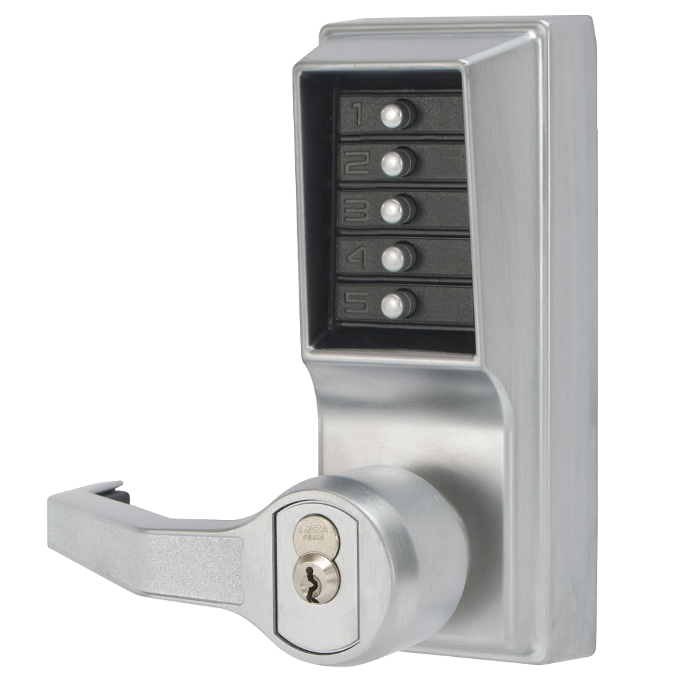 DORMAKABA Simplex L1000 Series L1021B Digital Lock Lever Operated - SC LH With Cylinder LL1021B-26D