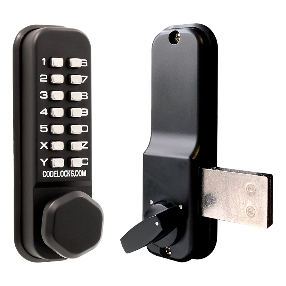 CL0200 Surface Deadbolt Marine By Codelocks Digital Lock - Black