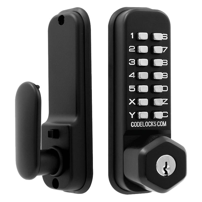 CL0255 Marine By Codelocks Digital Lock With Key Override - Black