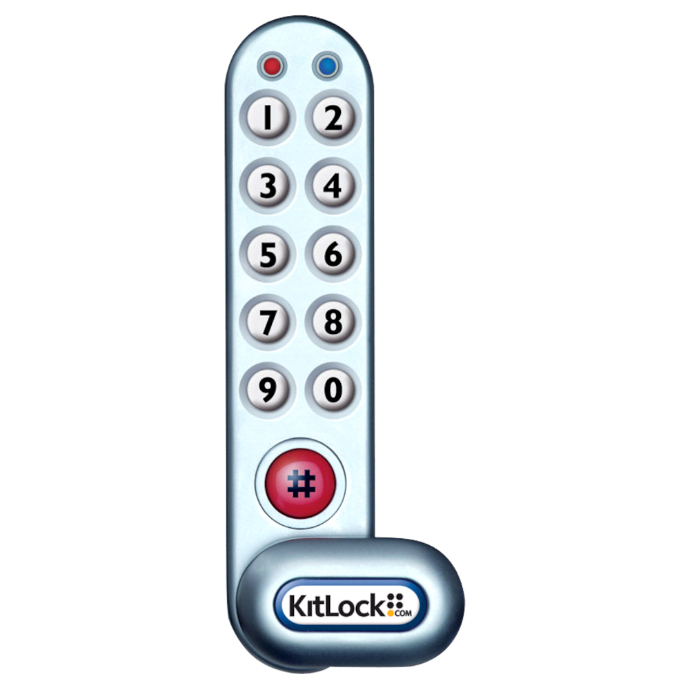 CODELOCKS KitLock KL1000 Battery Operated Digital Cabinet Lock With Slam Latch - KL1000 With Slam Latch