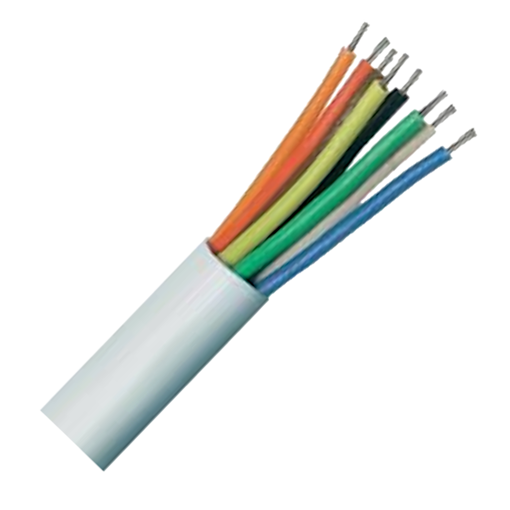 Securi-Flex Alarm Cable TCCA Type 3 To BS4737 White - 8 Core PVC SFX/8C-TY3-PVC-WHT-100