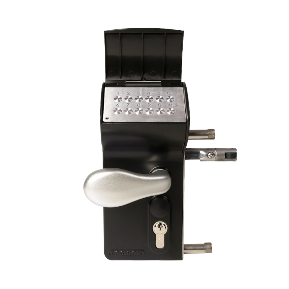 LOCINOX Valentino 40/40 Battery Operated Electronic Digital Gate Lock Surface Mounted - Black