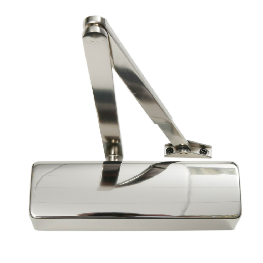 GEZE TS2000NV Size 2-4 Overhead Door Closer - Satin Stainless Steel (No Backcheck)