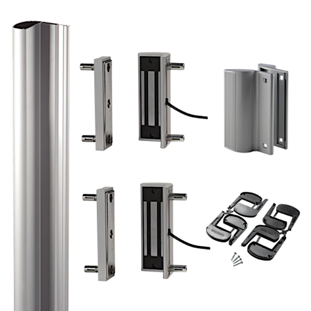LOCINOX N-Line Mag Kit 3000 For Swing Gates - Silver