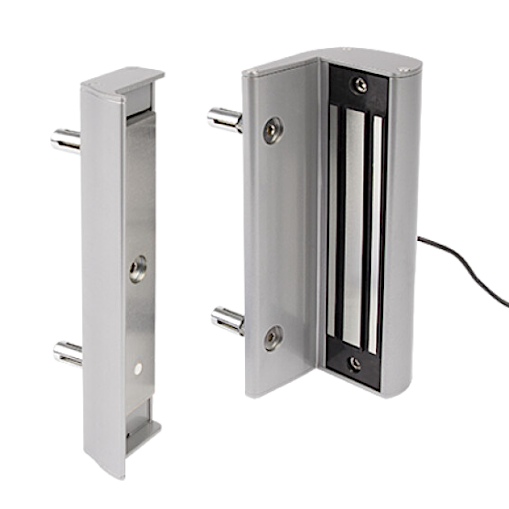 LOCINOX Surface Mounted MAGMAG3000 Electromagnetic Gate Lock Without Handle - Silver