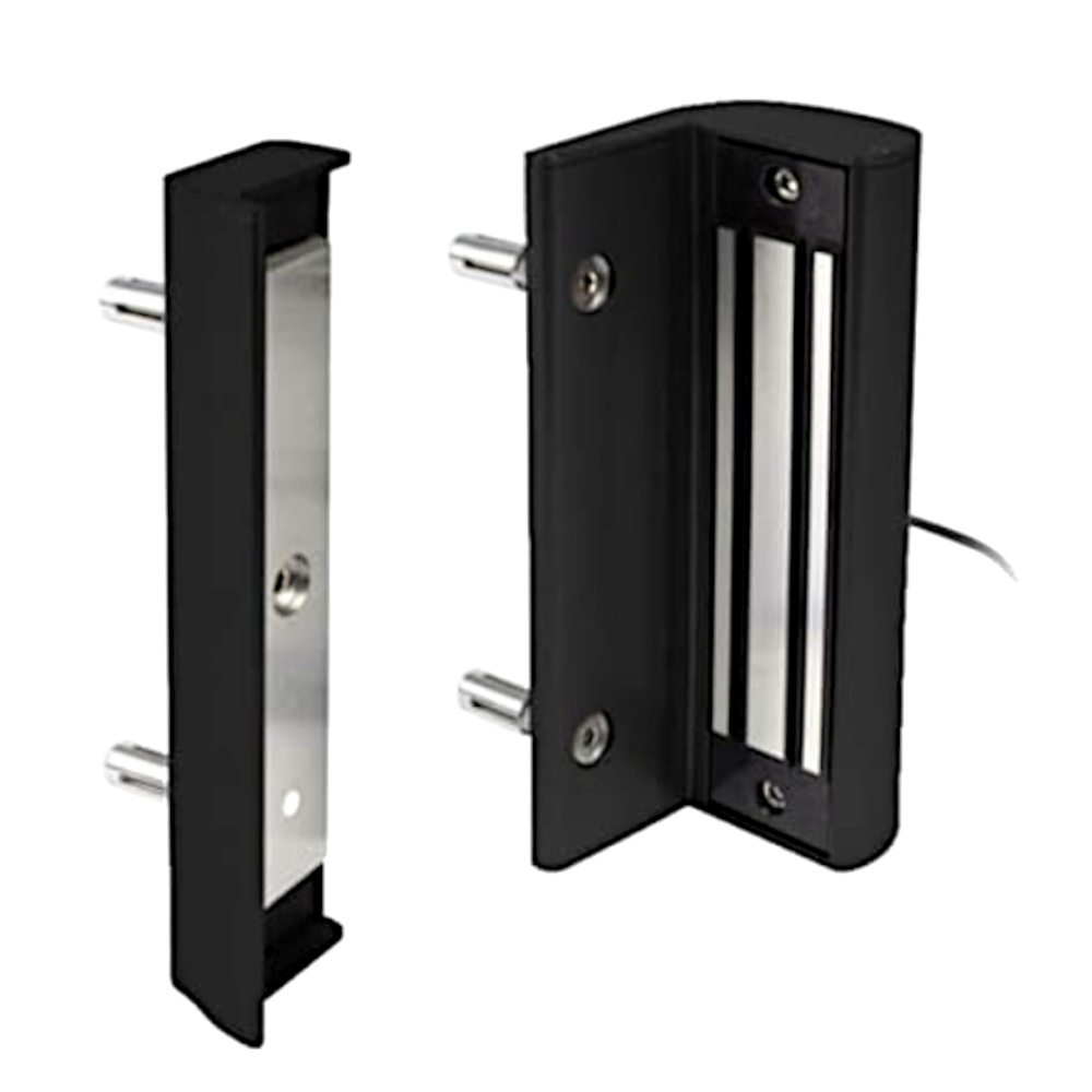 LOCINOX Surface Mounted MAGMAG3000 Electromagnetic Gate Lock Without Handle - Black