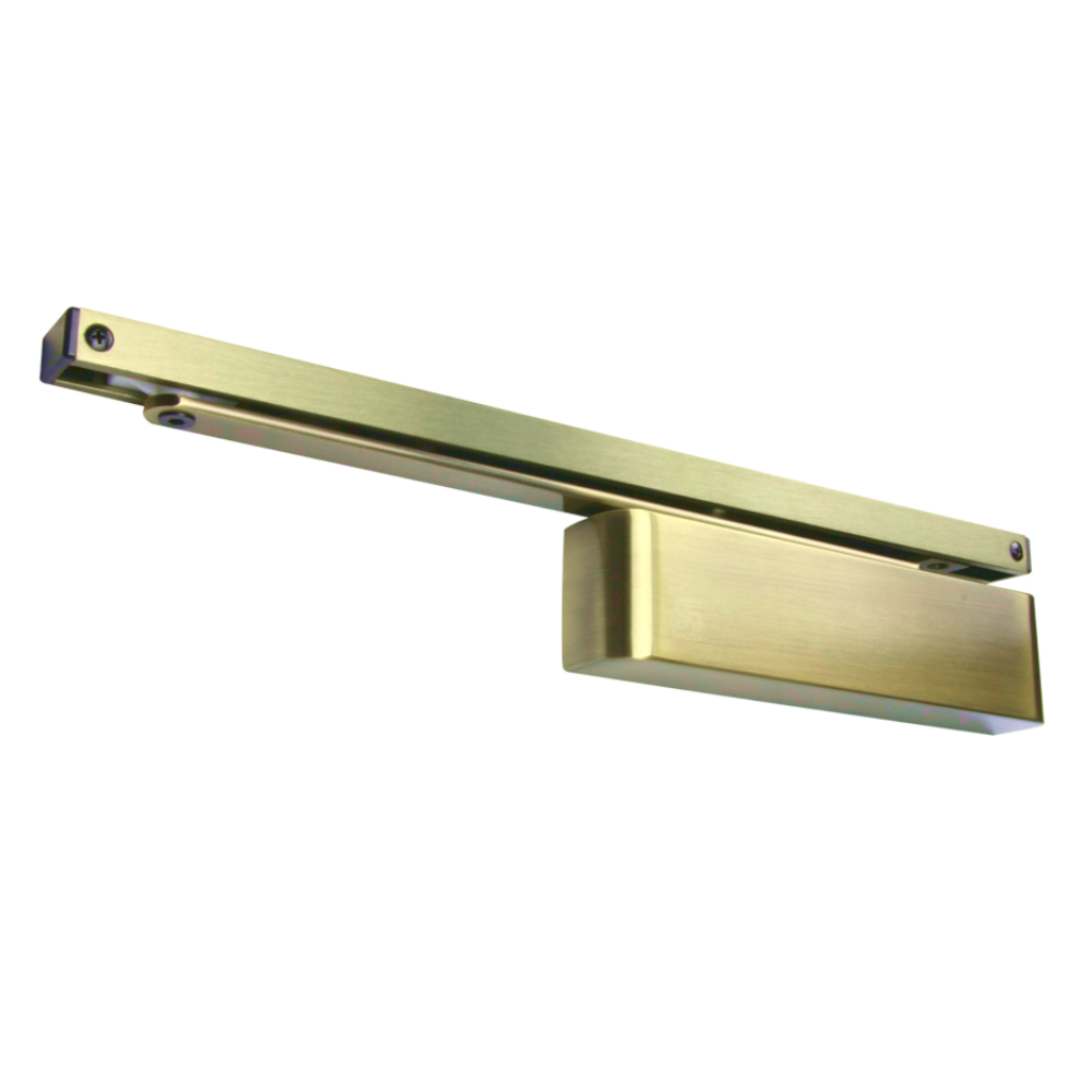 RUTLAND Fire Rated TS.11204 Slide Arm Door Closer Size EN2-4 - Polished Brass