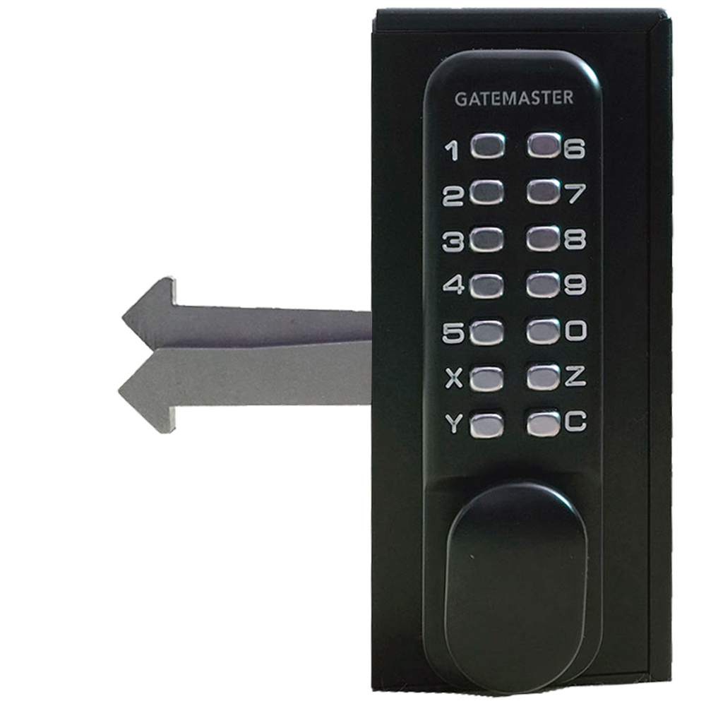 GATEMASTER SGLDS Single Sided Sliding Digital Gate Lock - 40mm Frame Right Hand SGLDS40R