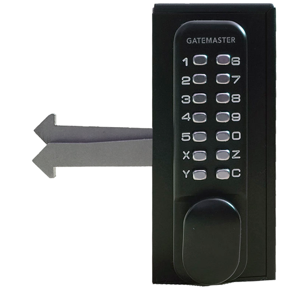 GATEMASTER SGLDS Single Sided Sliding Digital Gate Lock - 50mm Frame Right Hand SGLDS50R