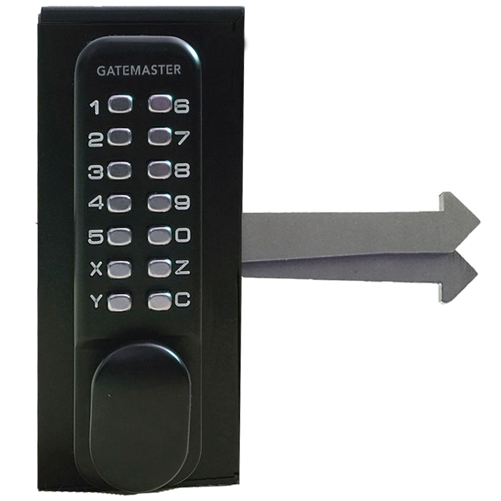 GATEMASTER SGLDS Single Sided Sliding Digital Gate Lock - 60mm Frame Left Hand SGLDS60L
