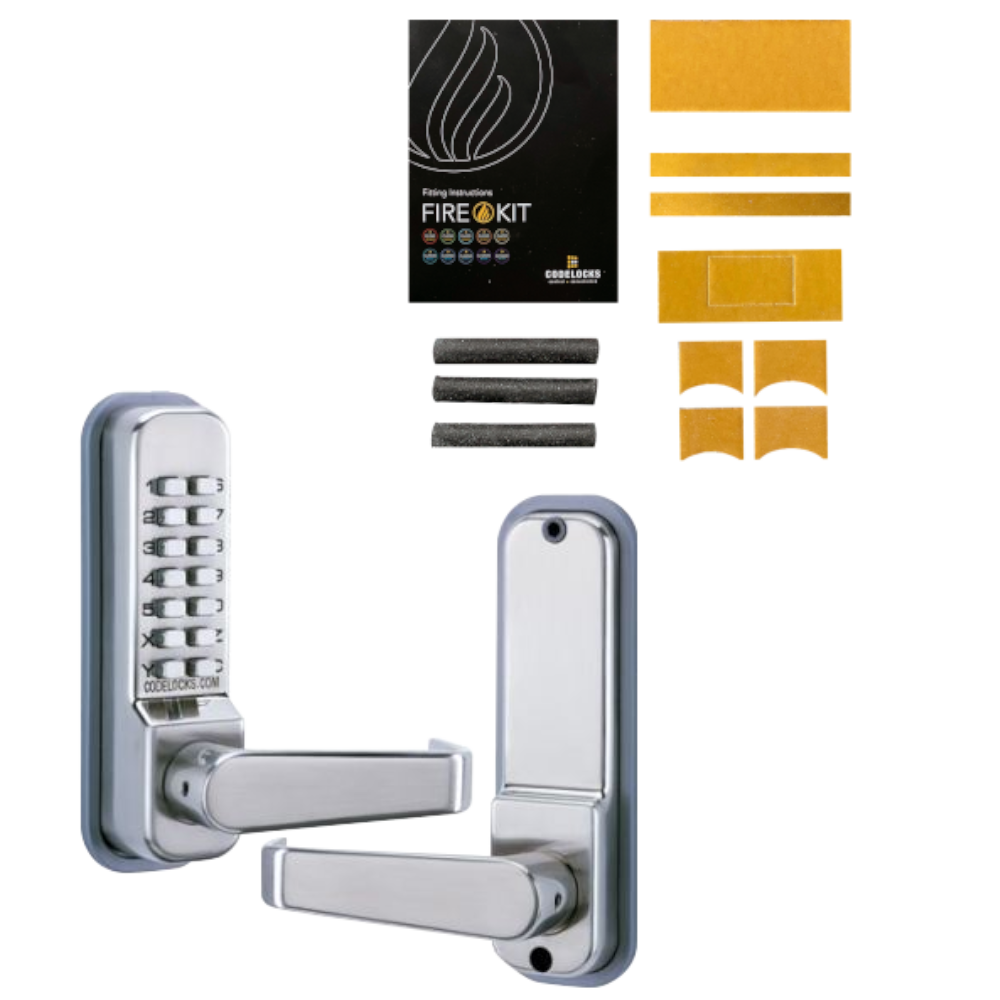 CODELOCKS CL410 Digital Lock With Tubular Mortice Latch CL410 - CL410 SS With Fire Kit