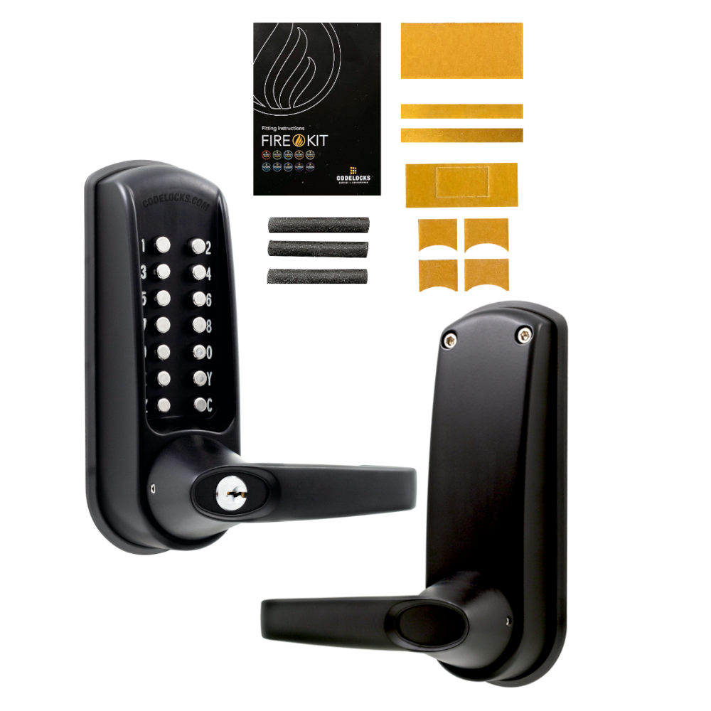 CODELOCKS CL0610 Marine Grade Digital Lock With Tubular Latch - CL0615 With Passage Set And Fire Kit