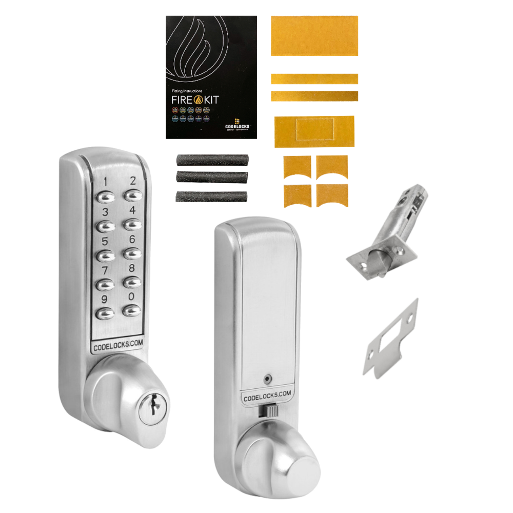 CODELOCKS CL2255 Battery Operated Digital Lock - CL2255 Knob Operated With Fire Kit