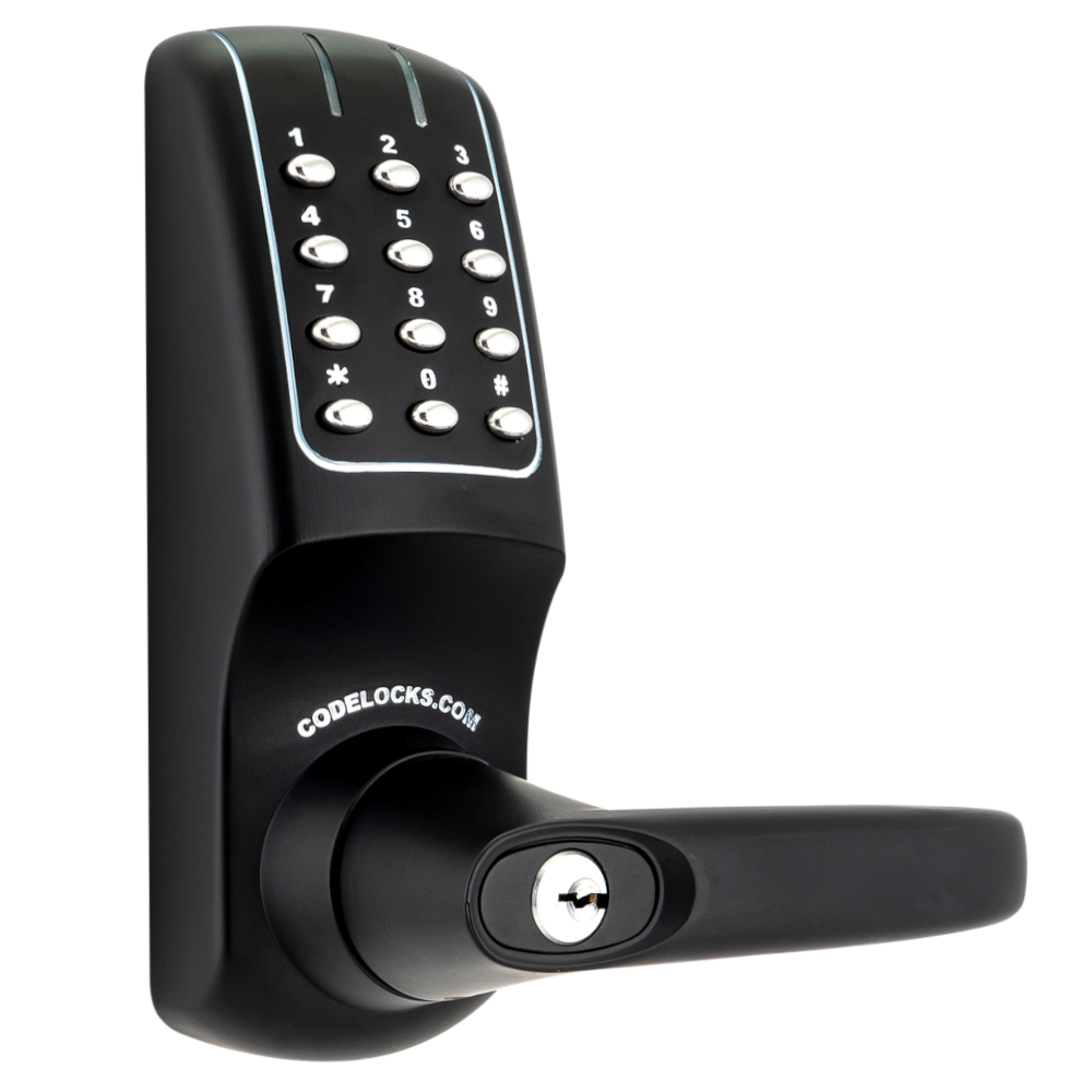 CODELOCKS CL5010N Netcode Battery Operated Digital Lock - Solid Black