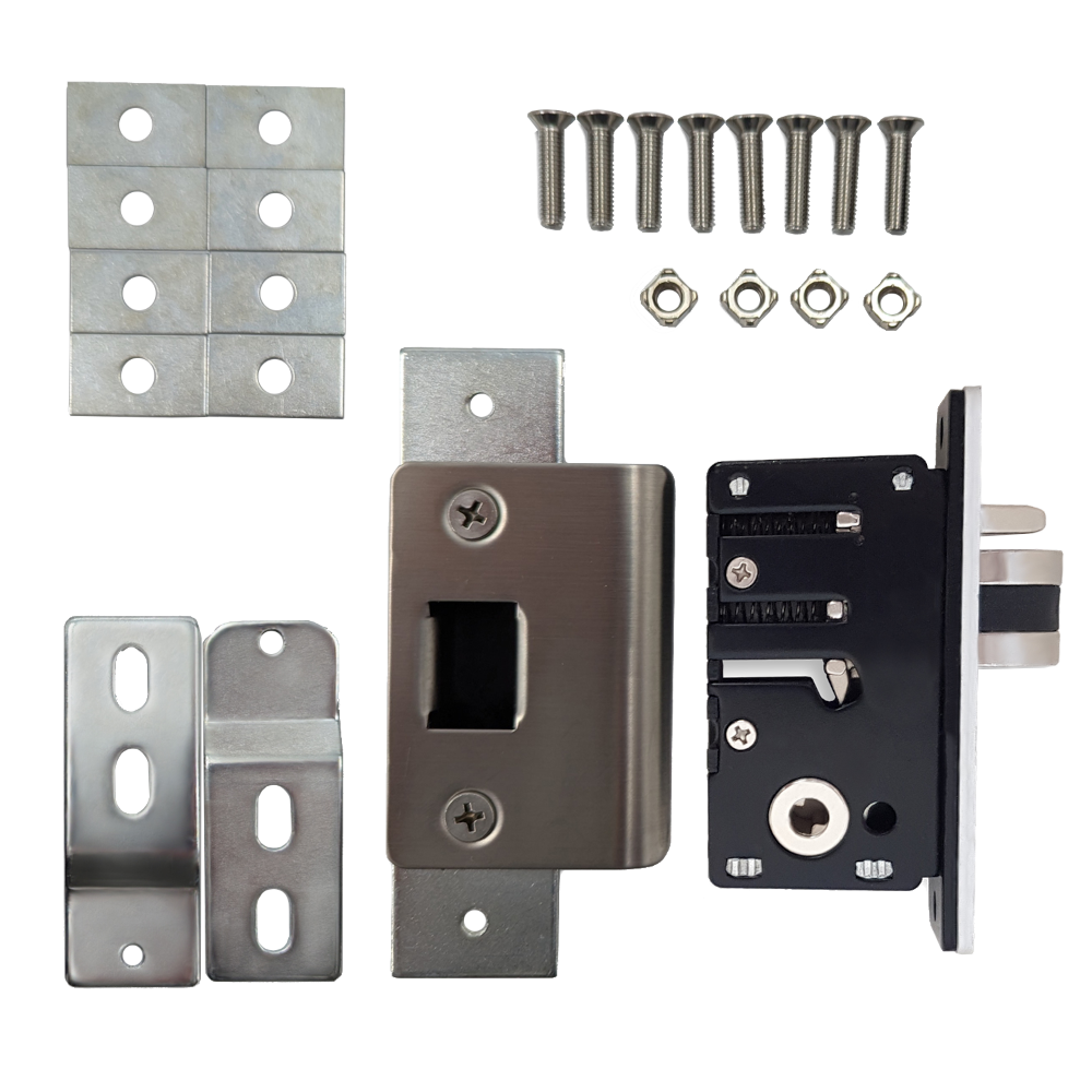 BORG LOCKS S203 Aluminium Latch 28mm Backset To Suit BL2000/BL4400 Series - LH With Fixing Kit