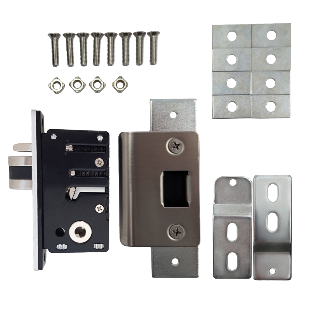 BORG LOCKS S203 Aluminium Latch 28mm Backset To Suit BL2000/BL4400 Series - RH With Fixing Kit