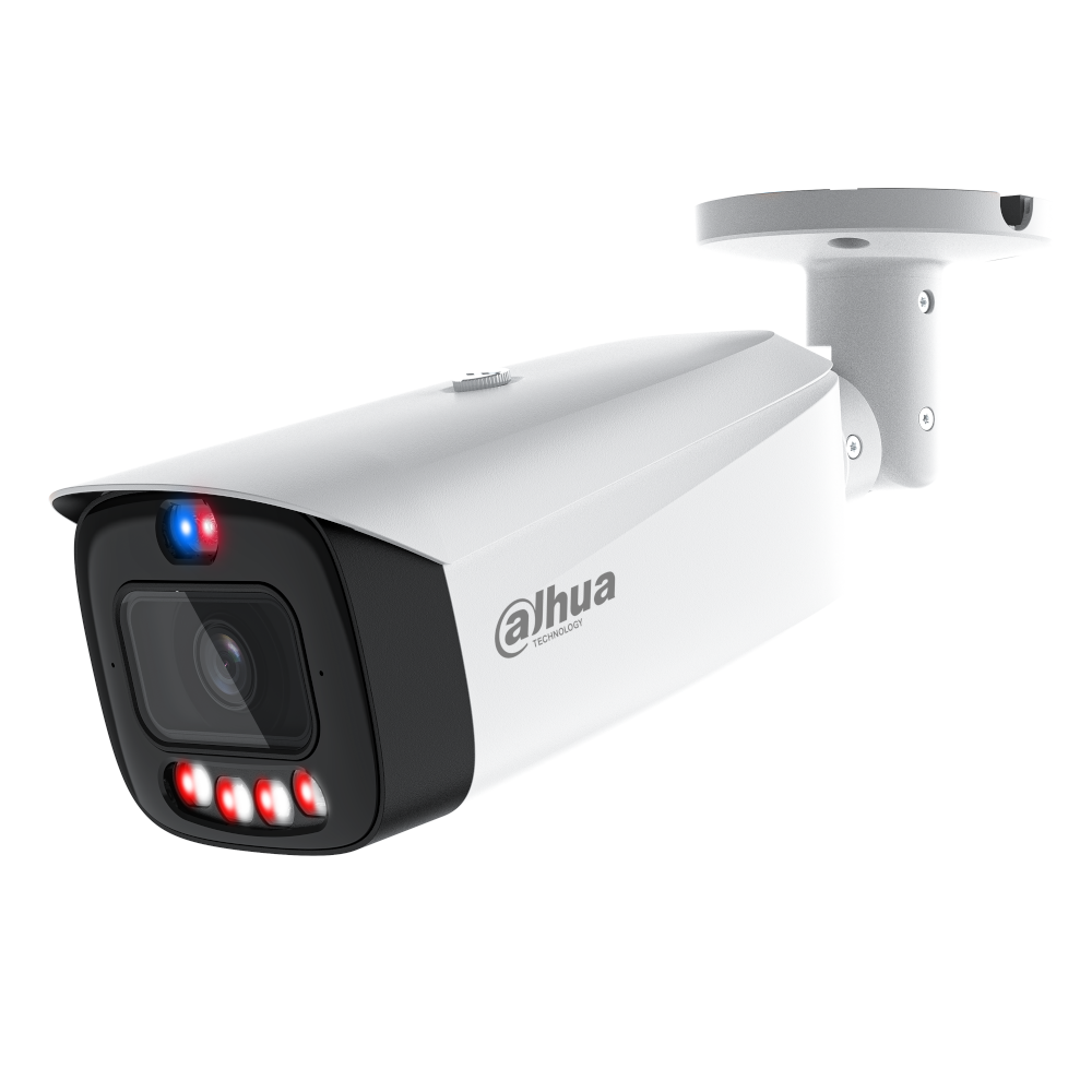 DAHUA IP Bullet WizSense Series 3 Network Camera With Active Deterrence 50 Metre IR 12V DC - 6MP White