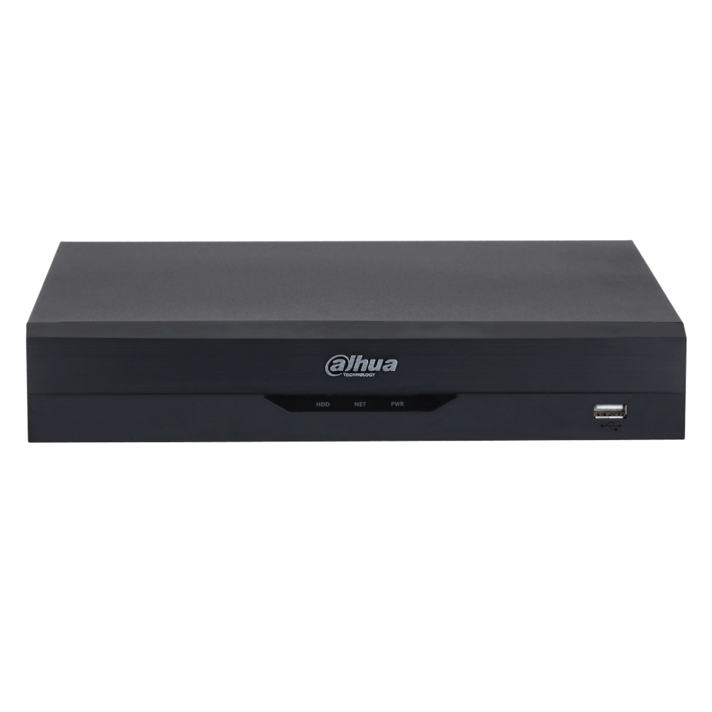 DAHUA NVR 4000 Series 8 Channel WizSense AI 256Mbps/180Mbps (AI Enabled) Incoming Bandwidth, 4K Output NVR4108HS-8P-EI - 4TB HDD