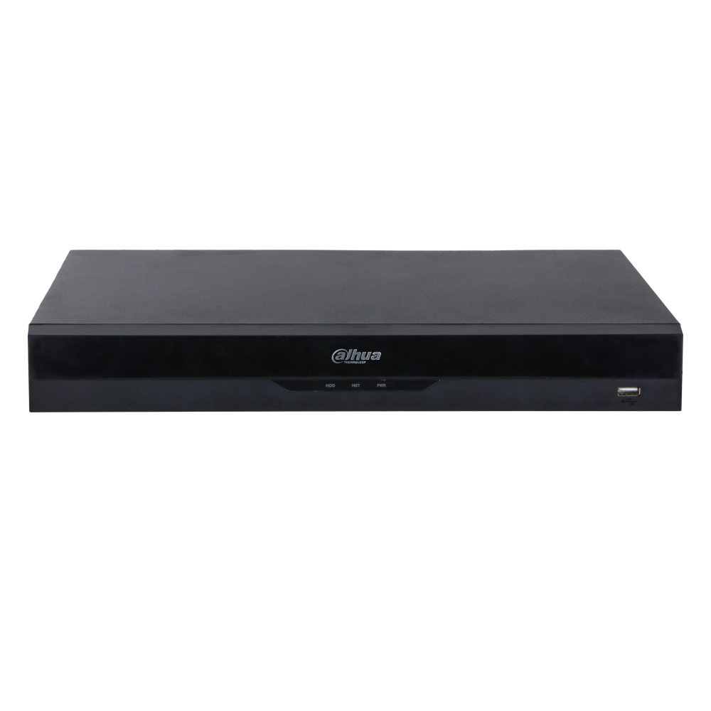 DAHUA NVR 5000 Series 16 Channel WizSense AI 384Mbps/200Mbps (AI Enabled) Incoming Bandwidth, 4K Output NVR5216-16P-EI - 12TB HDD
