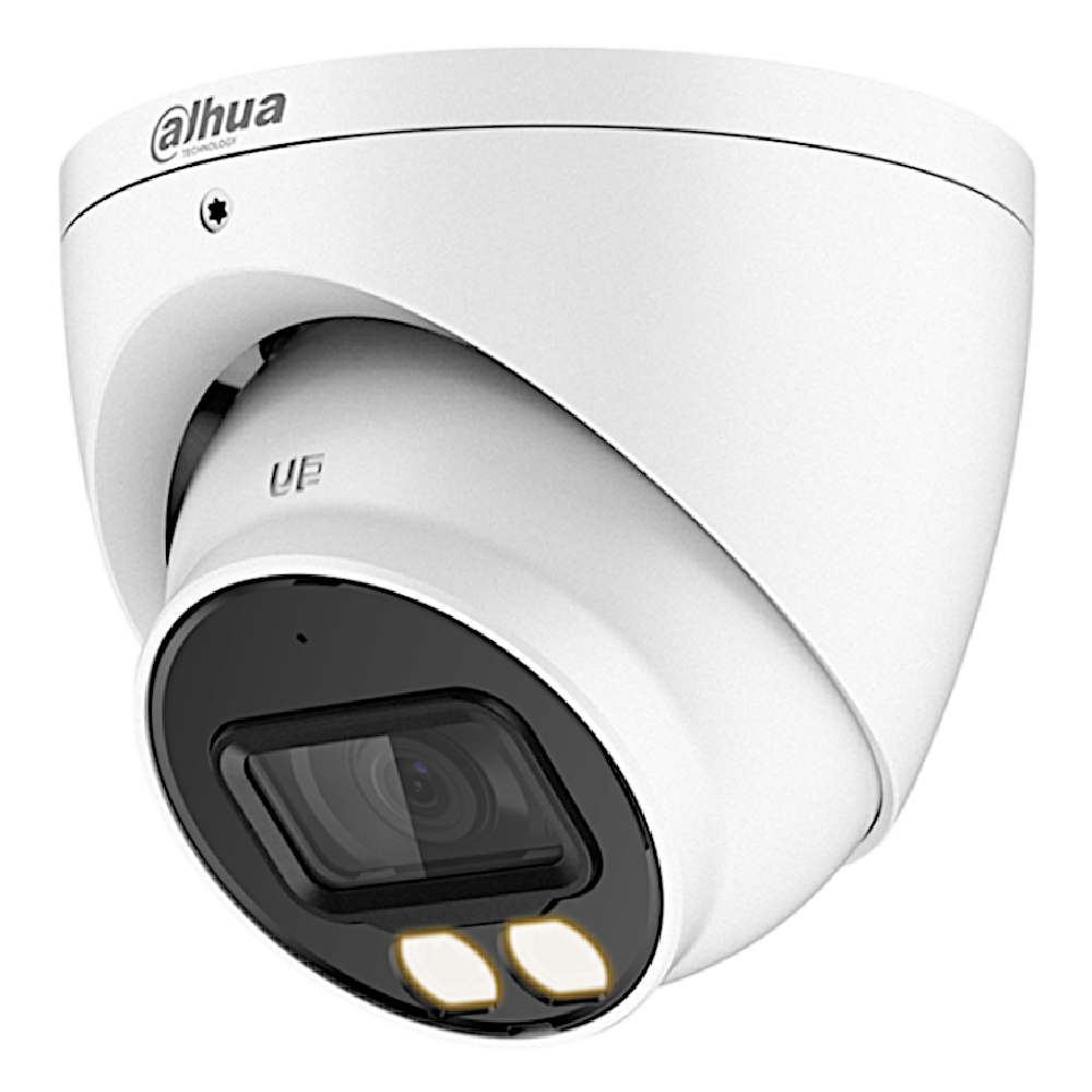 DAHUA HDCVI Turret Dome (Eyeball) Camera 5MP Full Colour 40 Metre IR 12V DC - 5MP White
