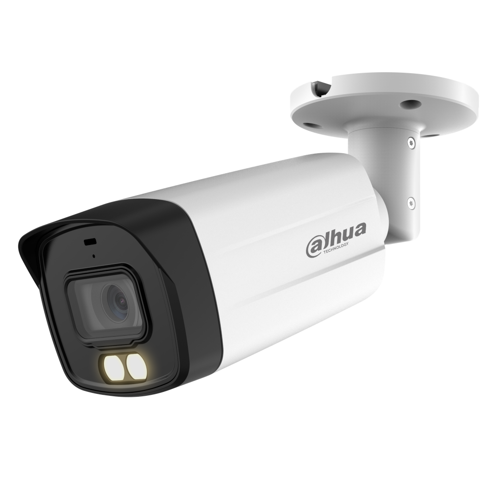 DAHUA HDCVI Bullet Camera 5MP 16:9 Dual Illumination Starlight IR 12V DC - 5MP White