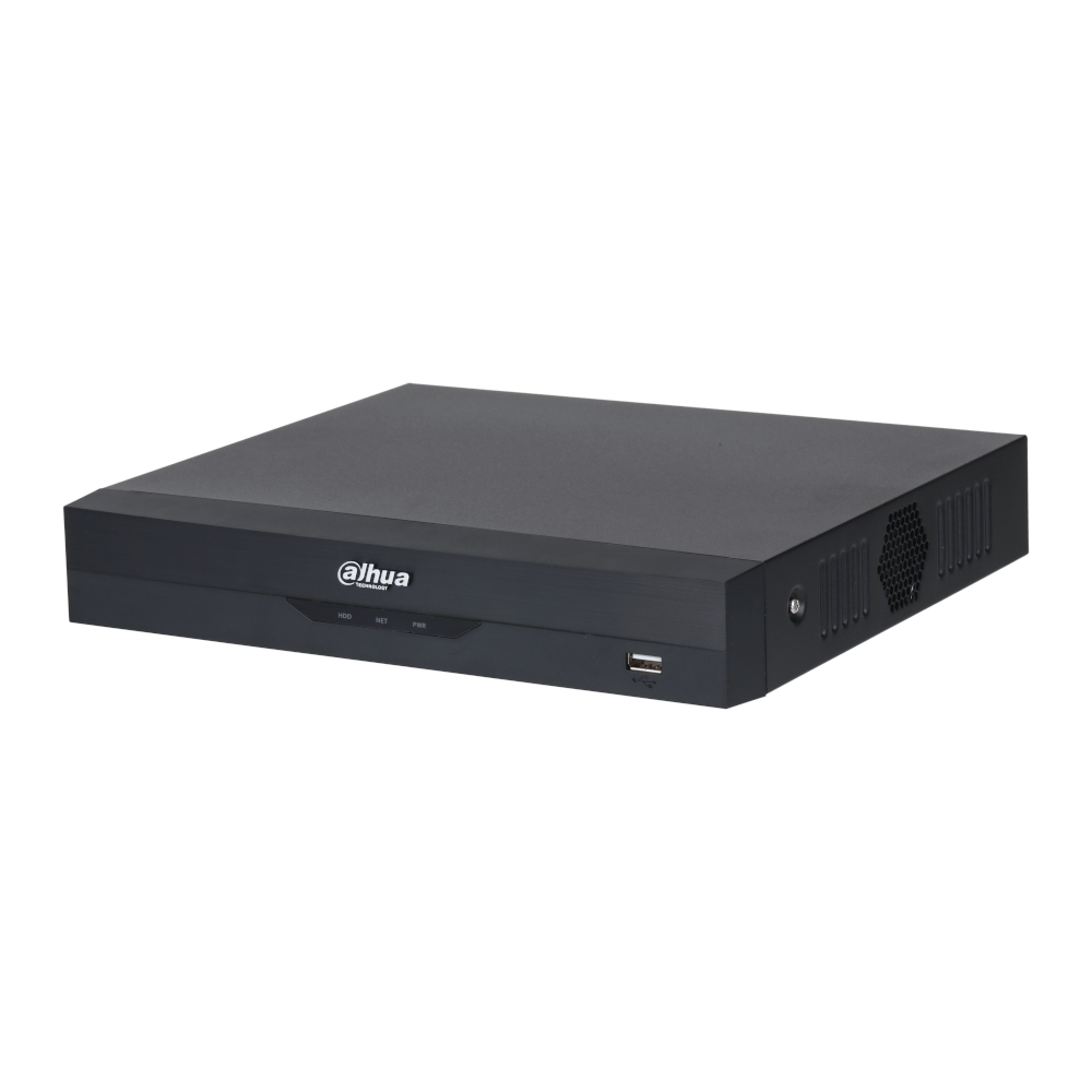 DAHUA HDCVI Recorder WizSense 8 Channel Penta-Brid Compact 1U 4K/5MP (7FPS/12FPS) - 8TB HDD