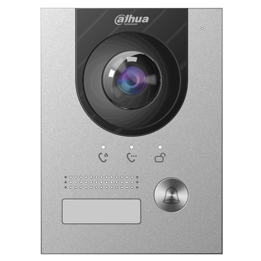 DAHUA Video Door Entry IP Villa Outdoor Panel 2MP Fisheye Camera VTO2202F-P-S3 - Anodised Aluminium