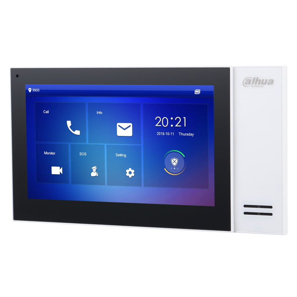DAHUA Video Door Entry VTH2 Series Indoor Monitor IP Economy 7 Inch Touchscreen - White
